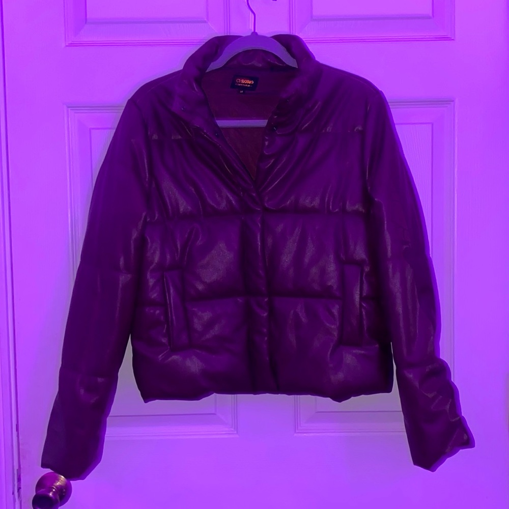 Small, dark brown, Ci Sono puffer jacket